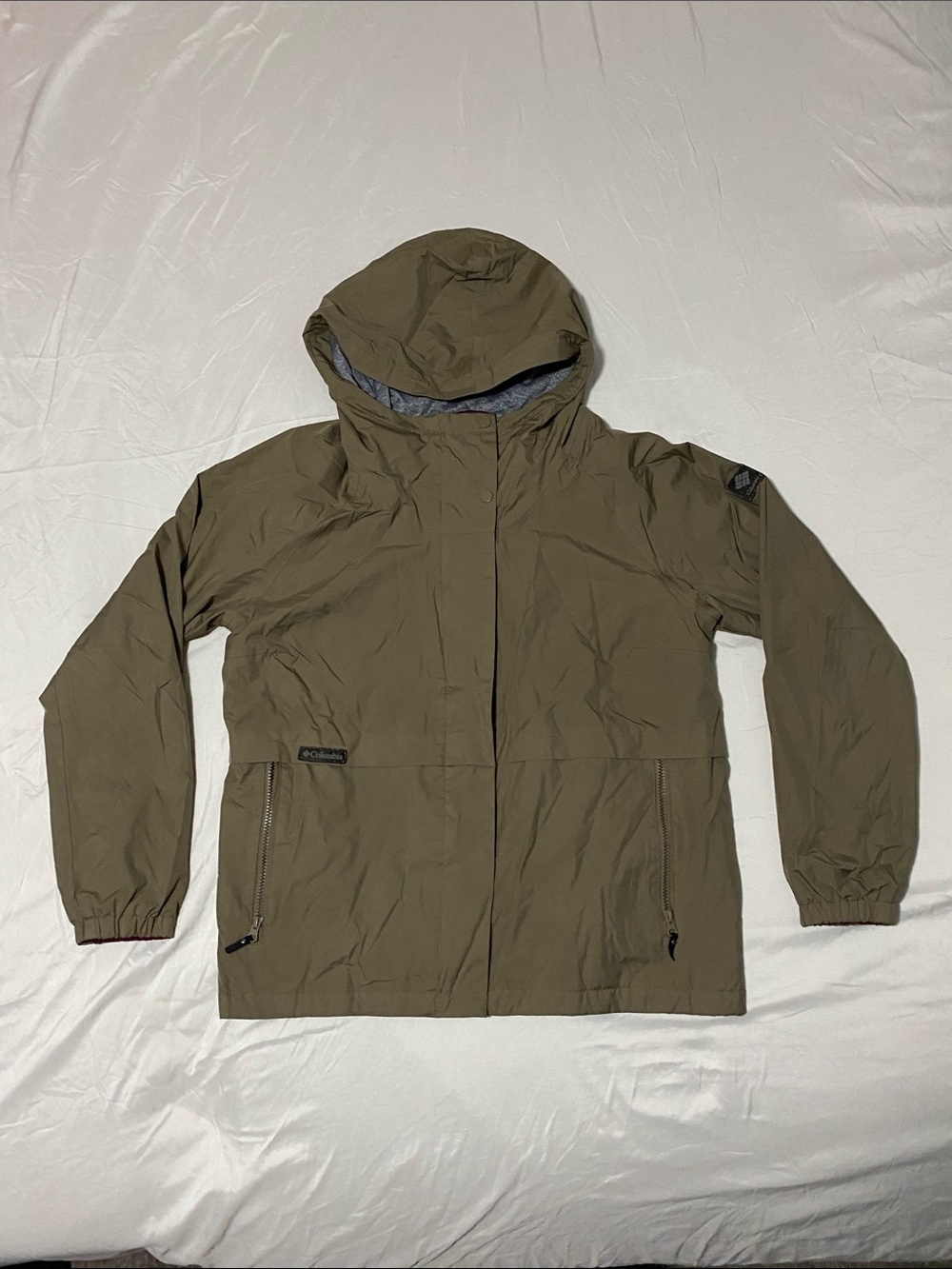 Columbia Men's Hooded Lightweight Jacket - Olive Green